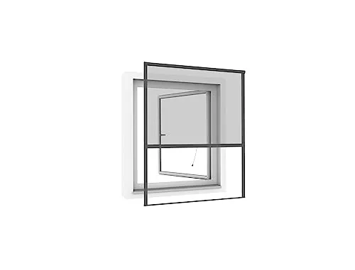 Insektenschutz Windhager PLUS Einhängerollo anthrazit 130x160 cm - Fliegengitter: Hochwertiges Einhängerollo in anthrazit, ideal für effektiven Insektenschutz und optimale Lichtdurchlässigkeit.