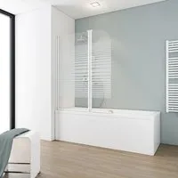 Schulte Badewannenaufsatz P1653 2-tlg. 114 x 140 cm - Duschwände: Hochwertiger Badewannenaufsatz mit zwei Teilen, optimaler Spritzschutz und elegantes Design für Ihr Badezimmer.