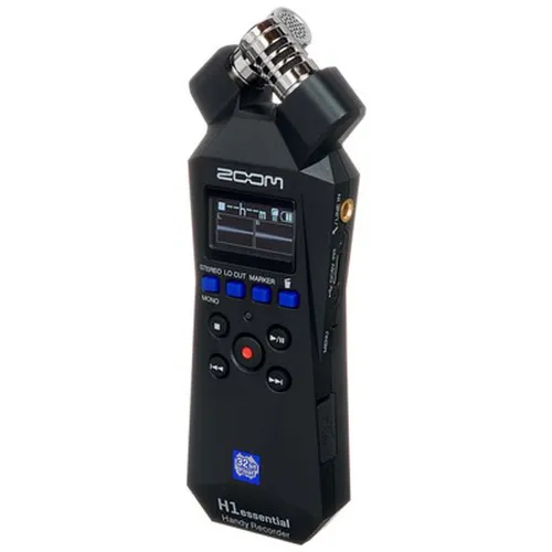 Zoom H1essential Stereo-Handy-Recorder - 32-Bit-Float tragbarer Audiorecorder, ideal für Musik, Podcasts und Content-Erstellung mit intuitiver Benutzeroberfläche