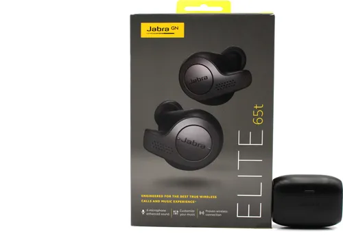 Jabra Elite 65t - Kabellose In-Ear Kopfhörer mit ANC - Kopfhörer mit Active Noise Cancellation, bis zu 5 Stunden Akkulaufzeit und hervorragendem Klang für ungestörtes Hören unterwegs.