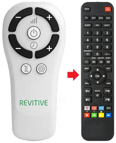 Fernbedienung für REVITIVE MEDIC-PLUS - Praktische Fernbedienung für die einfache Steuerung des REVITIVE MEDIC-PLUS Geräts, ideal für den täglichen Gebrauch.