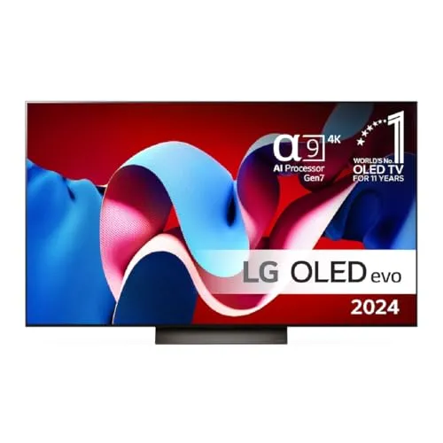 LG OLED55C44LA - 55 Zoll 4K OLED Ultra HD Fernseher, mit Brightness Booster für brillante Bilder und perfektes Schwarz
