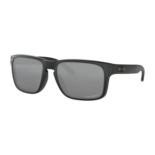 Oakley Holbrook Matte Black / Prizm Black Polarized - Lifestylebrille mit leichtem O MATTER Rahmen für ganztägigen Komfort und UV-Schutz durch PLUTONITE-Glas. Perfekte optische Ausrichtung dank des innovativen Drei-Punkt-Sitzes.