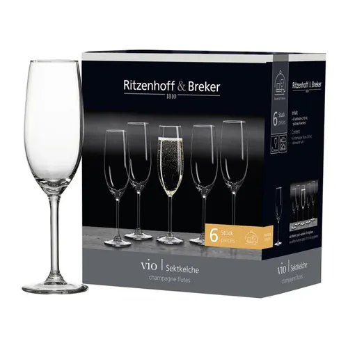 Flirt by R&B Sektkelch VIO 210ml, klar (6er Pack)