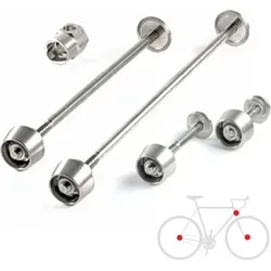 Pitlock Set 03/LH, Vorderrad/Hinterrad/Scheinwerfer/Halter PITLOCK si - Silber