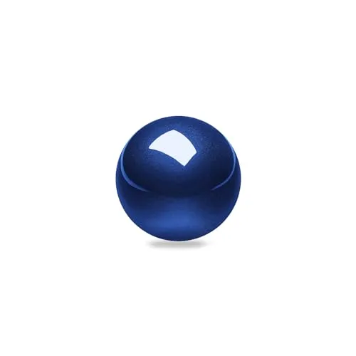 Perixx PERIPRO-303GB Kleiner Trackball, 34mm Ersatzball für Perimice und M570, Elecom, Kensington, Glänzend Blau