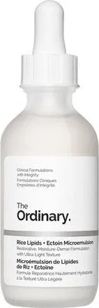 The Ordinary Rice Lipid Mikroemulsion + Ectoine 60 ml – Feuchtigkeitsspendende Pflege - Ultraleichte Mikroemulsion für trockene Haut, die 24 Stunden lang feuchtigkeitsspendend wirkt und ein strahlendes Hautbild hinterlässt. Ideal für die tägliche Pflege.