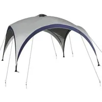 Outsunny Garten Pavillon 4x4m - Gartenlauben mit stabilem Metallgestell und wetterfestem Polyester, idealer Sonnenschutz und leichtem Regenschutz für entspannte Stunden im Freien.
