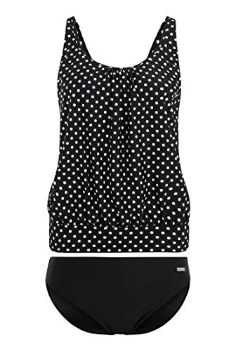 LASCANA Tankini, schwarz/weiss, Größe 52