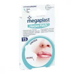 Herpes Patch 14 mm megaplast - Arzneimittel zur gezielten Linderung von Herpesbläschen, schützt die Haut und fördert die Heilung.