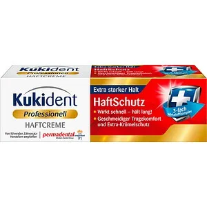 Kukident Super Haftcreme Haftschutz - 40 g für starken Halt und Komfort den ganzen Tag, ideal für Zahnersatzträger