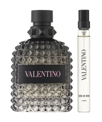 Valentino Born In Roma Eau De Toilette 110 ml - Geschenkset - Exklusives Geschenkset mit Valentino Born In Roma Eau De Toilette (110 ml) und praktischer 10 ml Reisegröße. Ideal für stilbewusste Männer, die Eleganz und modernen Charme schätzen.