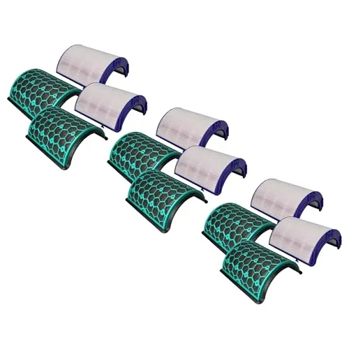 vhbw 6-teiliges Filter-Set kompatibel mit Dyson Purifier Hot+Cool HP11 Luftreiniger - HEPA-Filter, Aktivkohlefilter