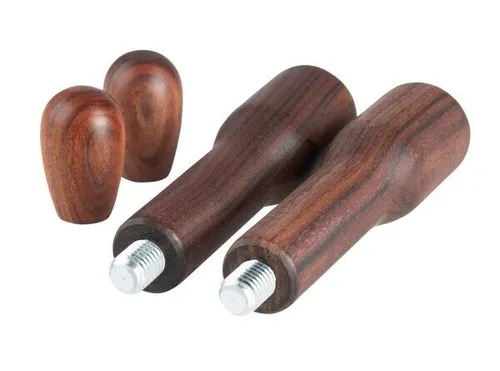 Bezzera Siebträger Kit für BZ10 und Unica, 2 Holzgriffe und 2 Knöpfe