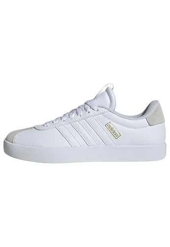 adidas Vl Court 3.0 Damen Schuhe - Cloud White Grey One, 43 1/3 EU - Damen-Sneaker mit dämpfender Zwischensohle und vulkanisierter Gummiaußensohle für optimalen Komfort und Style. Empfehlung: 1 Nummer größer kaufen.