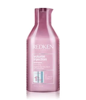 Redken Volume Injection Shampoo - Shampoo für feines Haar, sorgt für sofortiges Volumen und Fülle vom Ansatz bis zu den Spitzen. Leichte Formel reinigt gründlich, hebt die Haarwurzeln und verleiht Glanz.