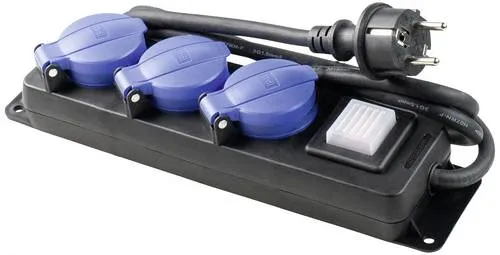 AS Schwabe 38630 Steckdosenleiste mit Schalter Schwarz Schutzkontakt 1St.
