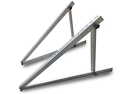 ESTEXO Halterung für Solarpanel 104 cm - Dach- & Bodenhalterungen für Solarmodule; Wetterfest und robust aus Aluminium; Verstellbarer Neigungswinkel für optimalen Ertrag und einfache Montage.
