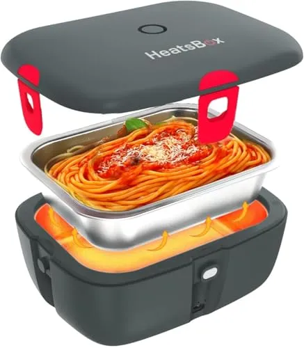 HeatsBox smarte Elektrische Lunchbox - Akku, App-Steuerung, 100W, 925ml, ideal für warme Mahlzeiten unterwegs