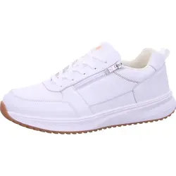 Waldläufer H-Matti Sneaker Weiß Gr. 43 – Bequem und vielseitig - Der Waldläufer Sneaker in H-Weite bietet eine komfortable Passform aus hochwertigem Leder. Mit seitlichem Reißverschluss und Schnürung für individuellen Sitz – ideal für den Alltag und Freizeit.