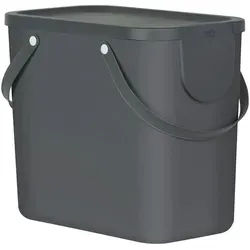 Rotho Müllsystem  Albula , grau , Kunststoff , Maße (cm): B: 40 H: 34 T: 23.5