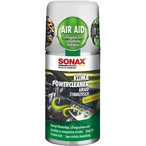 SONAX KlimaPowerCleaner AirAid Green Lemon 100 ml - Autopflege für eine frische Innenraumluft. Reinigt Klimaanlage und Lüftungssysteme schnell und einfach, entfernt Gerüche in nur 15 Minuten.