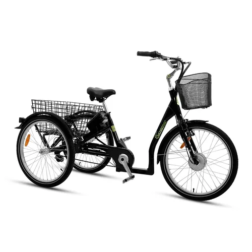 SachsenRad E-Lastenrad T3A Trio Edition 2024 - Schwarz - Fahrrad | E-Bike | E-Lastenrad mit stabiler 3-Rad-Konstruktion und integrierter Alarmanlage für maximale Sicherheit. Ideal für den Stadtverkehr und entspannte Transporte.
