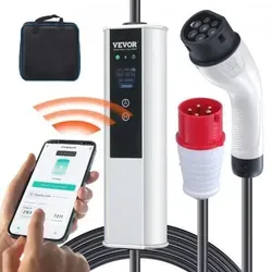 VEVOR Typ2 EV Ladekabel 16A - 7,5m Wallbox - Wallbox mit IP66 Schutz, 4-stufiger Stromanpassung für flexible Ladeleistungen und 100% Kupferdraht für hohe Effizienz. Ideal für Elektroautos!