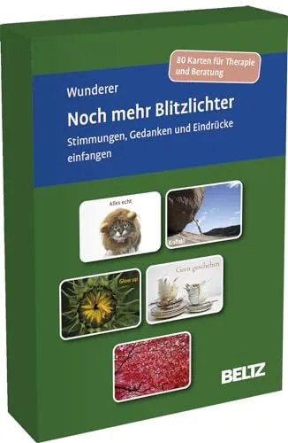 Noch mehr Blitzlichter: 80 Therapiekarten für Psychotherapie und Beratung - Medizin: 80 Karten zur Förderung von Stimmungen und Gedanken im Einzel- und Gruppensetting, ideal für Therapeuten und Berater.