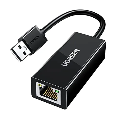 UGREEN USB LAN Adapter USB Ethernet Adapter Netzwerkadapter kompatibel mit MacBook, Surface Pro, Switch Spielkonsole, Mi Box 3/S unter Windows 11/10/8.1/8/7, Linux, Mac OS (Schwarz)