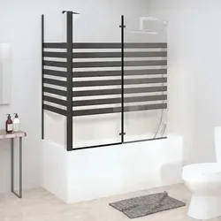 vidaXL Duschabtrennung – Elegante Dusche für Ihr Badezimmer - Duschkabine mit klappbarem Design und robustem Hartglas, ideal für platzsparende Lösungen und stilvolle Badezimmergestaltung.
