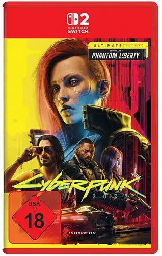 Cyberpunk 2077 - Ultimate Edition für Nintendo Switch 2 - USK 18, erlebe die ultimative Cyberpunk-Welt mit exklusiven Inhalten und packender Action auf der neuen Switch 2.