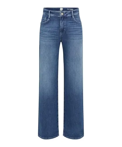 Style Maine Magic Denim Wide Leg Jeans - Weite, ausgestellte Silhouette mit schrägen Stecktaschen und aufgesetzten Gesäßtaschen für einen trendigen Look.