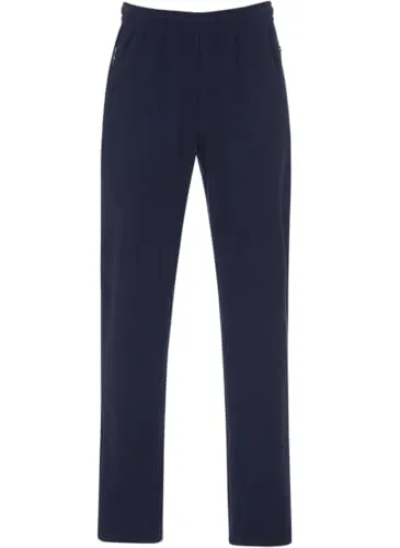 TRIGEMA Fleece Freizeithose Herren - Herren-Stoffhosen aus 100% Polyester, langlebig und pflegeleicht. Ideal für Freizeitaktivitäten mit elastischem Bund und praktischen Reißverschluss-Taschen.