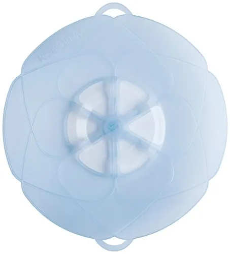Kochblume das Original - Silikon Überkochschutz für Töpfe und Pfannen - Töpfe & Pfannen - Perfekter Spritzschutz und Dampfgar-Aufsatz für Töpfe mit 14-24 cm Durchmesser, spülmaschinen- und mikrowellengeeignet.