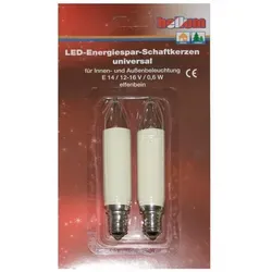 Hellum Schaftkerze-LED für I/A E14 12-16V 2 Stk; 904949