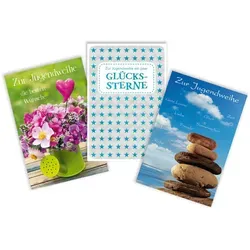 Jugendweihe - Mehrfachpackung 3er - 3 Karten – 3 Umschläge – im Format 10,5 x 14