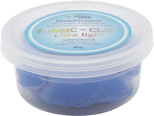 Glorex Magic-Clay ultralight blau 40 g, 57 Gramm