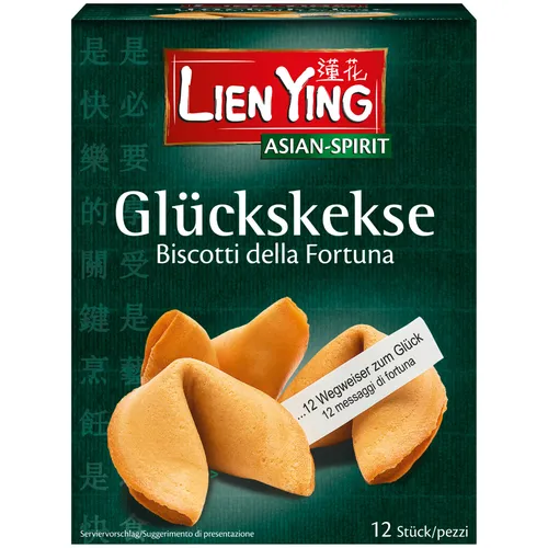 Lien Ying Glückskekse mit weisen Botschaften 70g Packung