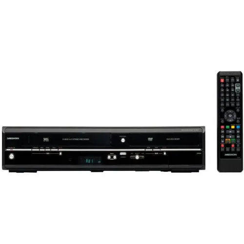 MEDION MD 83425 DVD/VHS-Recorder Kombi-Gerät - DVD- und VHS-Recorder-Kombination mit HDMI, USB und 1080p Upscaling für optimale Bildqualität, ideal für nostalgische Filmabende.