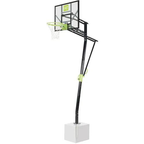 EXIT Galaxy Inground Basketballkorb mit Dunkring - Spielzeuge: Robuster Basketballkorb aus Kunststoff und Metall, ideal für aufregende Spiele im Garten und mit einem coolen Dunkring für spektakuläre Slam Dunks!