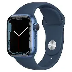 Apple Watch Series 7 41 mm - Blaues Aluminiumgehäuse - Smartwatch mit größerem Display für verbesserte Bedienung und Lesbarkeit, ideal für Fitness und Alltag.