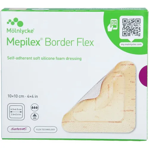 Mepilex Border Flex Schaumverband haft.10x10 cm Inhalt: 5 St