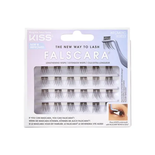 Künstliche Wimpern KISS Falscara Wisp Multi 01 falsche Wimpernbüschel - 1op.