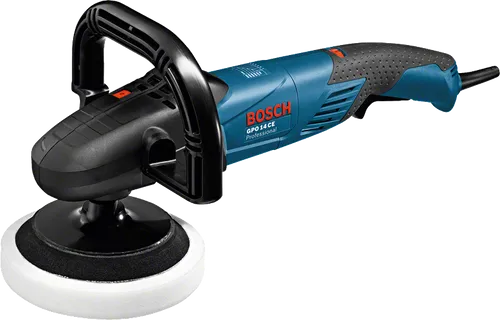 Bosch Rotationsschleifer GPO 14 CE - 180mm, 1400 W Leistung mit ergonomischem Softgrip für ermüdungsfreies Arbeiten an großen Flächen