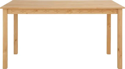 Home affaire Esstisch Indra aus massiver Kiefer, mit Verlängerung - Esstisch aus massiver Kiefer, wahlweise mit Verlängerung um 40 cm, ideal für gesellige Runden. Perfekt für modernes und traditionelles Wohnen.