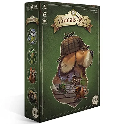 The Animals of Baker Street - Gesellschaftsspiel - Fesselndes Detektivspiel für die ganze Familie, fördert Teamarbeit und strategisches Denken, nicht für Kinder unter 3 Jahren geeignet.
