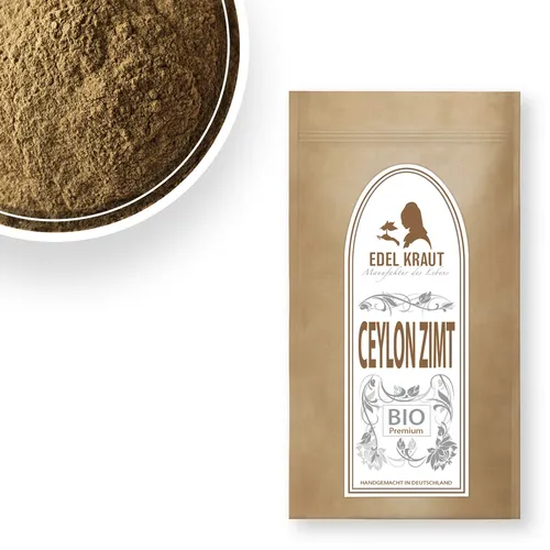 500g Echter BIO Ceylon Zimt gemahlen | EDEL KRAUT - wenig cumarin