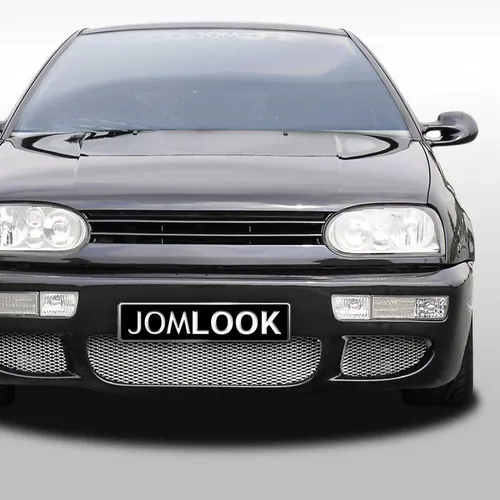 Kühlergrill VW Golf 3 GTI VR6 Sport Tuning Grill - Front- & Kühlergrills, stylischer Waben-Grillspoiler in schwarz für ein sportliches Tuning-Design und verbesserte Luftzufuhr.