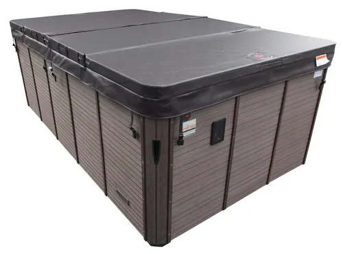 Canadian Spa Company Whirlpool Abdeckung, Braun, 228x500 cm - Poolzubehör mit hochwertiger Isolierung, schützt Ihr Swim Spa vor Wärmeverlust und bietet langlebigen Schutz gegen Feuchtigkeit und UV-Strahlen.